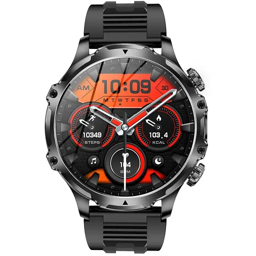 Смарт-часы Uwatch Smart Turbo Power Rubber 2 ремешки черный (3256) - фото 5