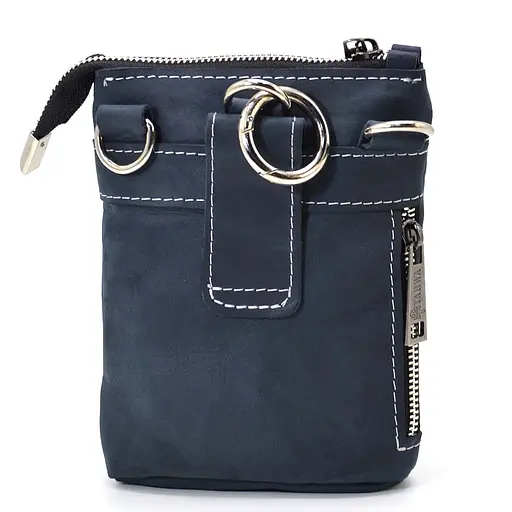 Чоловіча шкіряна сумка через плече TARWA 17х14х5.5 см sum0025692 - фото 2