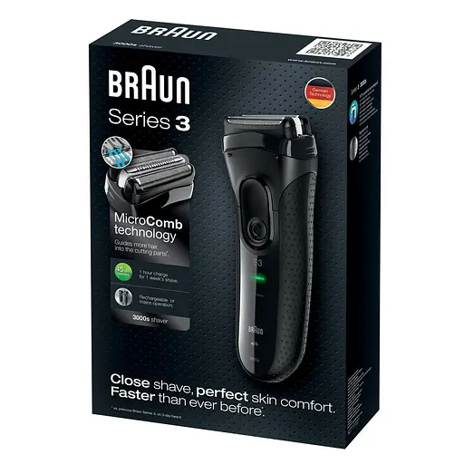 Електробритва Braun Series 3 3000 Black - фото 2