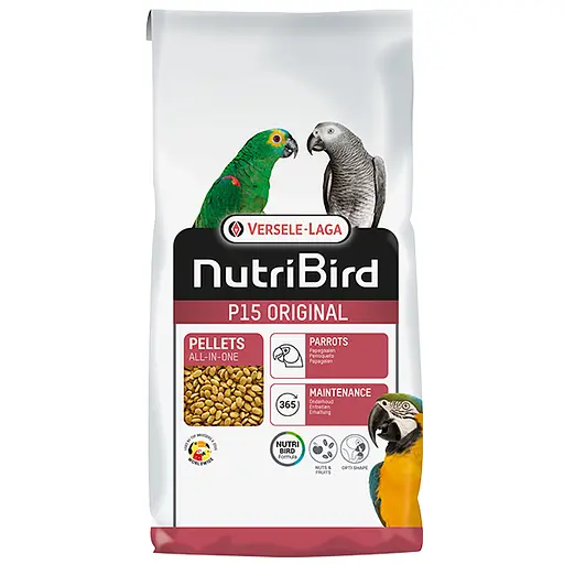 Полнорационный корм для крупных попугаев Versele-Laga NutriBird P15 Original 10 кг (5410340221273) - фото 1