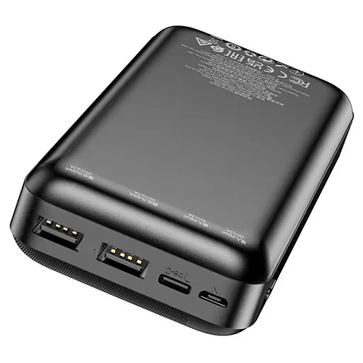 Універсальна мобільна батарея Power Bank Borofone BJ27A Pindar 20000mAh (Чорний) - фото 4