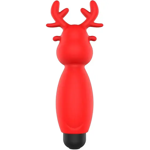 Вібратор для клітора Erospace Sweet Play Mini Reindeer Vibrator A10 8.8 см червоний