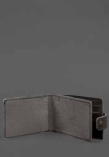 Кожаная обложка-портмоне для удостоверения участника боевых действий (УБД картонный документ) Темно-коричневая - фото 3