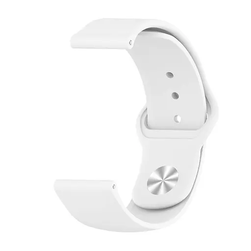 Ремінець Boorui для годинника 22 мм Sport design білий (з кнопкою) - фото 2