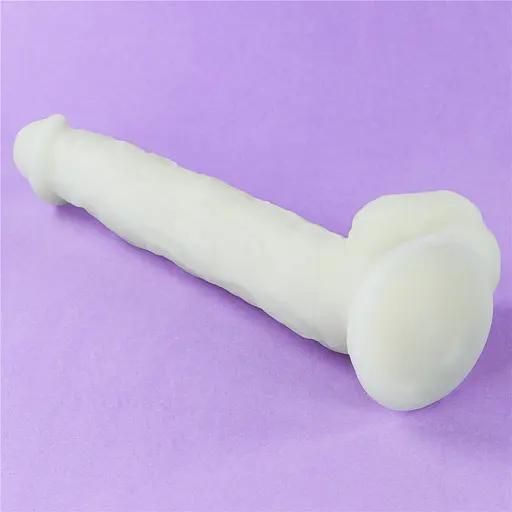Неоновый фаллоимитатор LoveToy Lumino Play 26.9 см голубой - фото 12