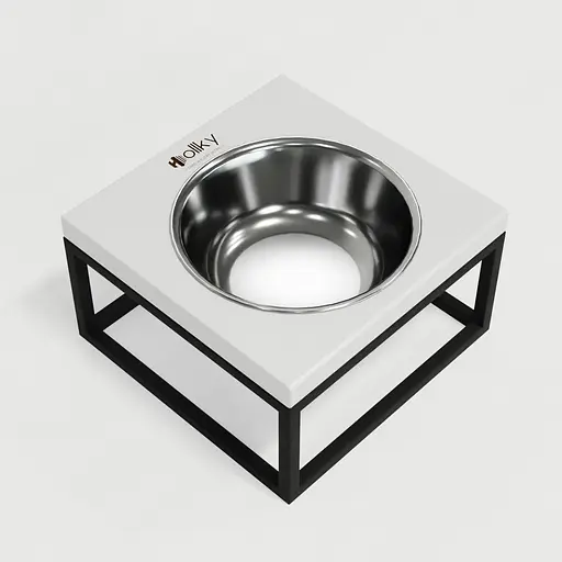 Hollky Base Solo M — миска на підставці для котів і середніх собак (1 × 0,8 л) - фото 5