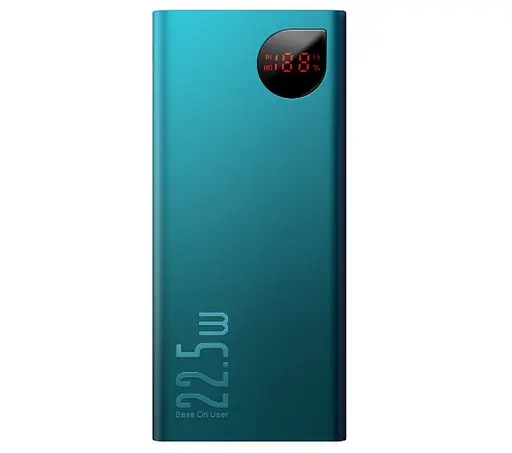 Додаткова батарея Baseus Adaman Metal Digital Display (20000mAh) (PPIMDA-A06) Зелена - фото 1