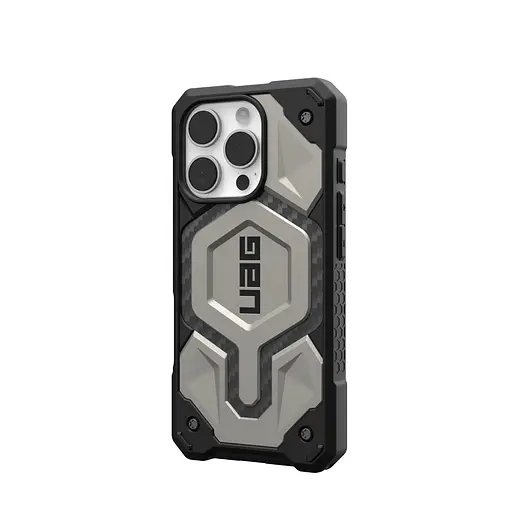 Чехол-накладка Urban Armor Gear Magsafe для iPhone 16 Pro Monarch Pro Titanium (114456113636) - фото 3