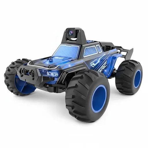 Радиоуправляемая машинка-трюкатель LH-C 036 W-01 с камерой FPV, управление с телефона по Wi-Fi, аккумулятор, пульт 2.4G, Синяя