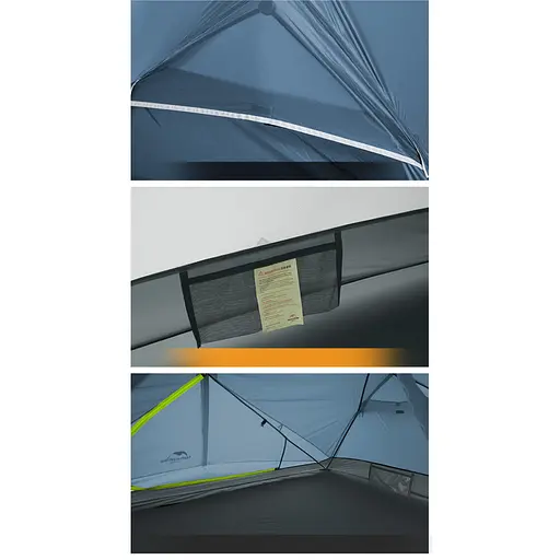 Намет Naturehike Mongar UL NH19M002-J двомісний ультралегкий темно-синій - фото 5