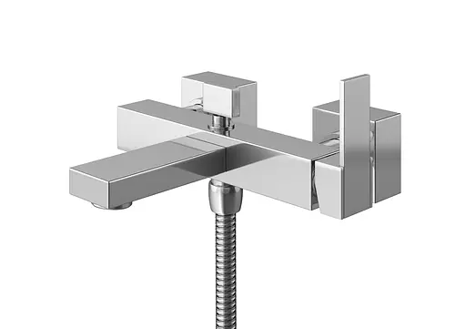 Смеситель для ванны Kohlman Excelent chrome настенный KPL-QW110H Хром - фото 4