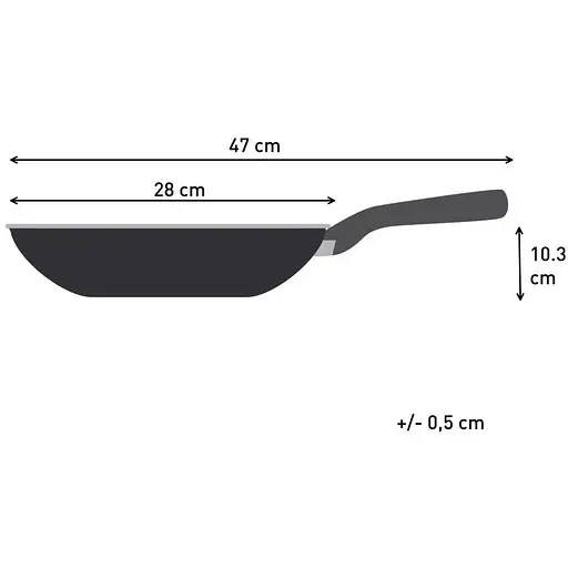 Сковорода Вок Tefal Halo 28 см серая (C3121953) - фото 4