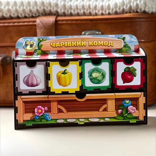 Настольная игра Ubumblebees Счет -1 PSD069 сортер-комодик деревянная - фото 2