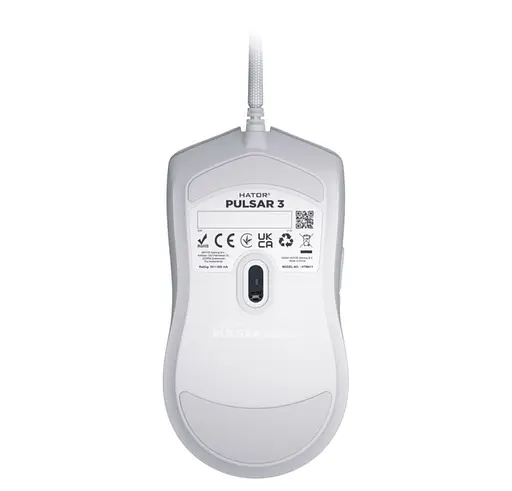 Игровая мышь HATOR HTM-611 Pulsar3 USB ESports Gaming 12000dpi 35G White - фото 6