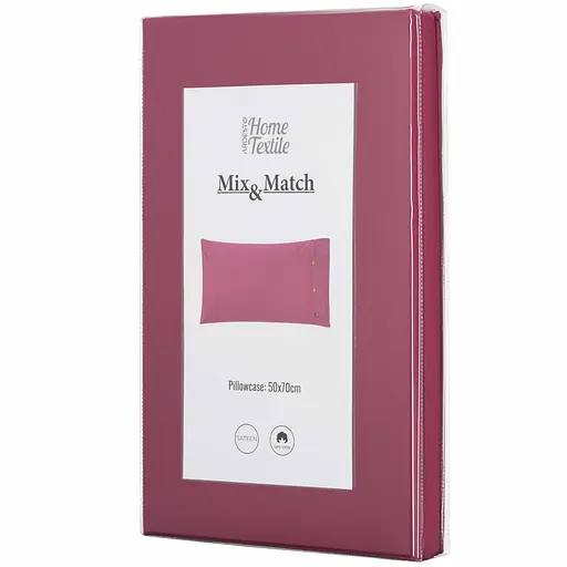 Наволочка Ardesto Mix&Match, 50х70см, 100% бавовна, сатин, ягідний (ART5070PCR) - фото 5