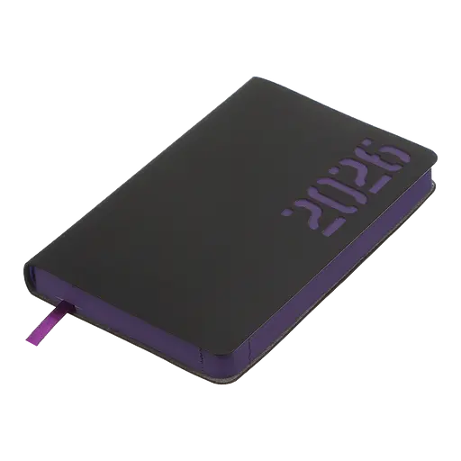 Ежедневник датированный Buromax Neon 2026 A6 искусственная кожа фиолетовый (BM.2589-07) - фото 2