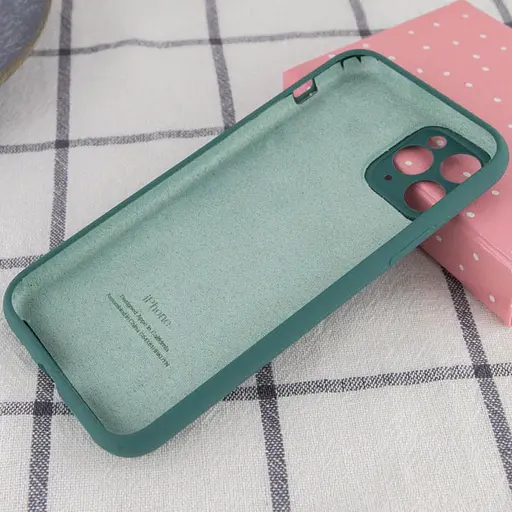 Чехол Epik Silicone Case Full Camera Protective AA для Apple iPhone 12 Pro 6.1 Зеленый/Pine green - фото 2