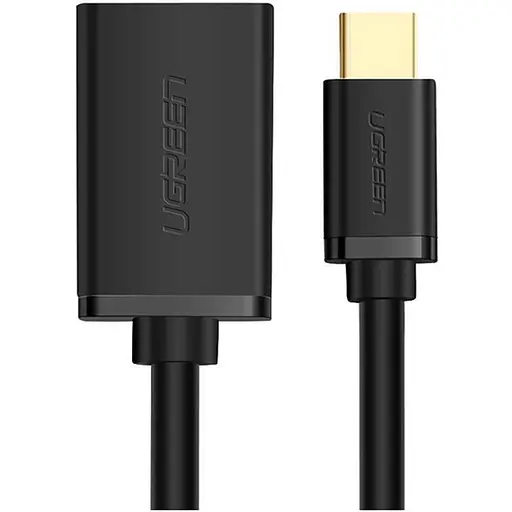Перехідник Ugreen US154 USB-C to USB-A OTG 15 см Black (30175) [91954]