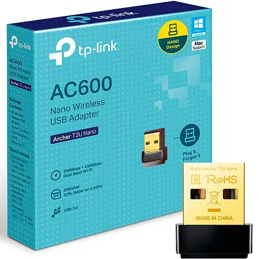 Wi-Fi USB-адаптер TP-Link Archer T2U NANO AC600 - фото 6