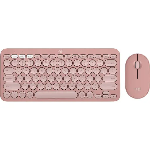 Комплект (Клавіатура та Миша) Logitech Pebble 2 Combo Tonal UA (920-012241) Rose - фото 1