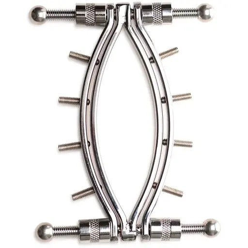 Зажим для половых губ Master Series Spread'Em Poker Vagina Clamp with Adjustable Pressure Screws