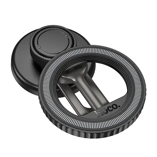 Автодержатель Hoco H77 магнитный черный metal grey - фото 6