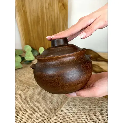 Горшок под жаркое керамический (глиняный) Гладкий 600 мл - фото 5