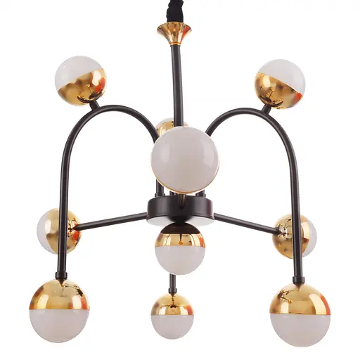 Люстра Brille молекула підвісна LED 120W WW+NW+CW BK+G (BL-747S/10) - фото 7