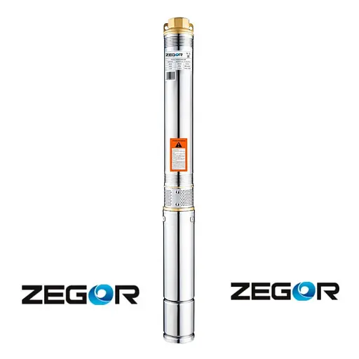 Насос глибинний відцентровий Zegor 3SDM211-0,37 кабель 8 м + ремкомплект 30412 - фото 2