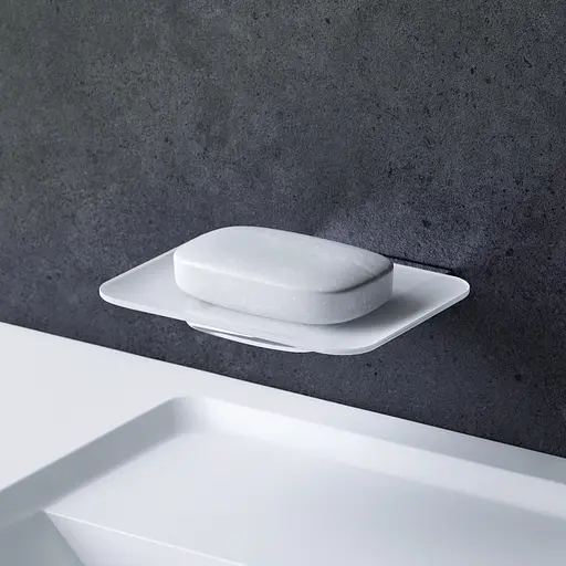 Мильниця Am.Pm Inspire 2.0 скляна з настінним тримачем хром A50A34200, Хром - фото 2