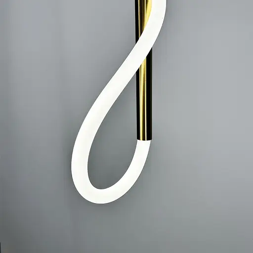 Латунний підвіс з гнучкою LED стрічкою у корпусі 80 см | Арт. CU 22/800 AB | Line F - фото 4