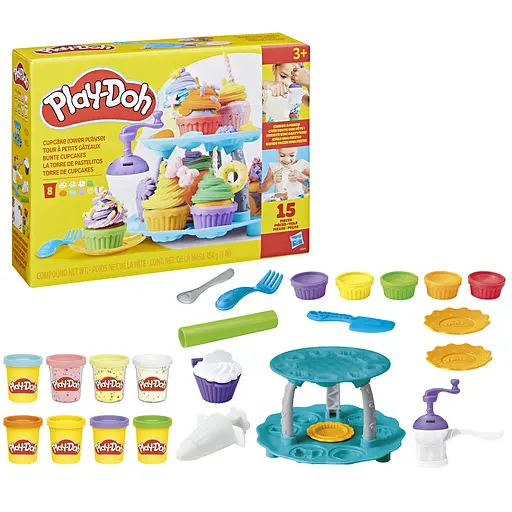 Набір для творчості Hasbro Play-Doh Вежа капкейків з масою для ліплення (G0529)