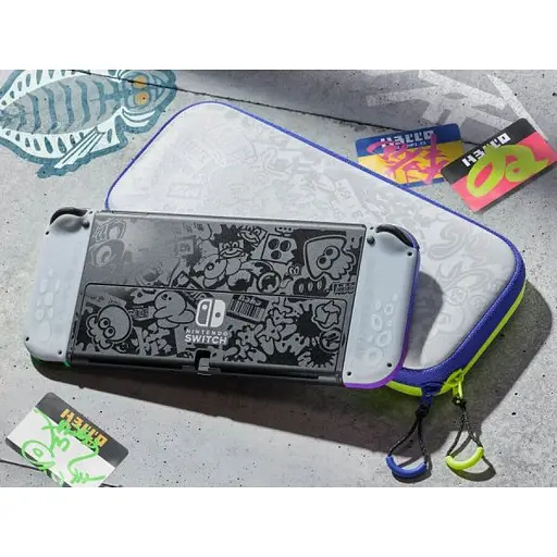 Чехол + защитная пленка Carrying Case & Screen Protector (Splatoon 3 Edition) (Nintendo Switch OLED model & Nintendo Switch) - фото 4
