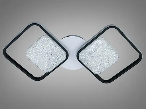 Люстра стельова Diasha LED біла чорна 130W димер - фото 3
