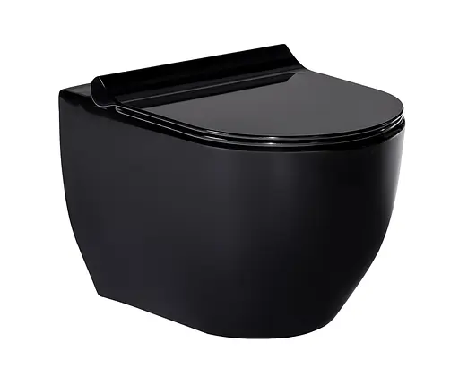 Унитаз подвесной Volle Amadeus 13-06-055Black с сидением Soft Close, Черный - фото 1