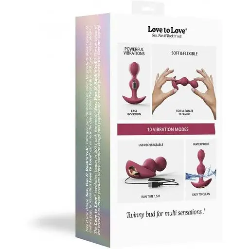 Анальный стимулятор Love To Love Twinny Bud Plum - фото 6