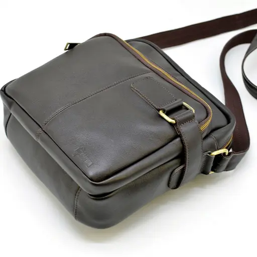 Кожаный мессенджер для мужчин TARWA 24х26х8 см sum0028350 - фото 7