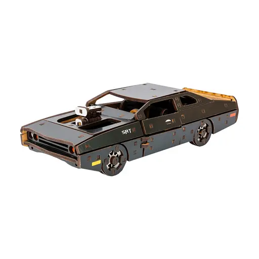 Деревянный 3D конструктор Fast Furious PuzzleOk Puz-62519 125 деталей черный - фото 2