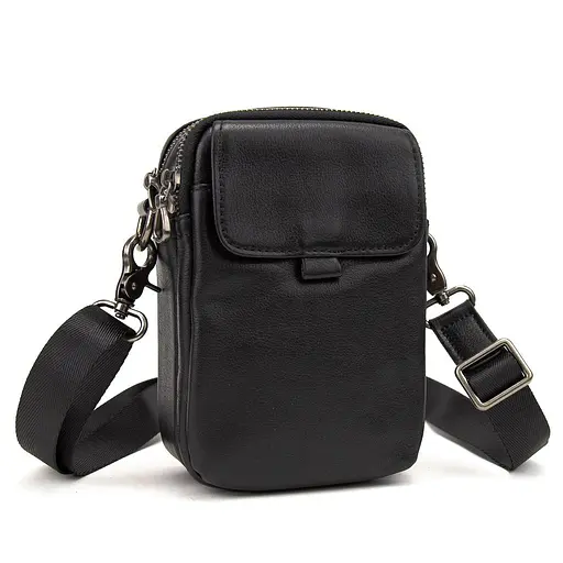 Мужская мини-сумка через плече кожаная Tiding Bag 8899A