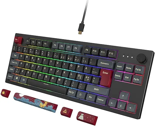 Клавиатура MONTECH MKey TKL Brown Switch Darkness (MK87DB) - фото 3