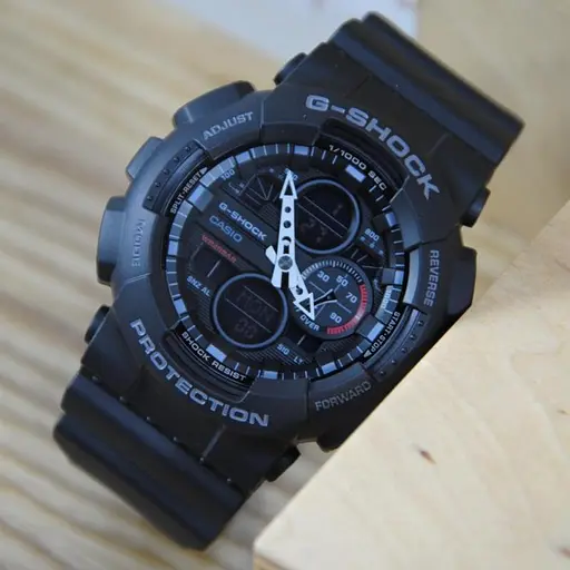 Чоловічі наручні годинники протиударні Casio G-Shock GA-140-1A1ER Оригінал Японія з полімерним ремінцем - фото 5