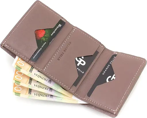 Женский кожаный кошелек Grande Pelle 18.5х9х3 см acs0024482 - фото 5