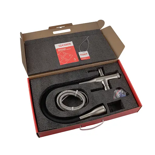 Смеситель для кухни на две воды Koer KI-72024-02 KR5011 Нержавеющая сталь - фото 8