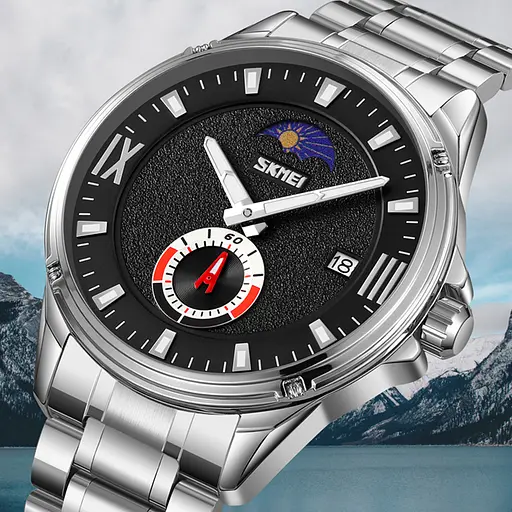 Наручные часы мужские 9326SIBK Silver-Black Skmei acs0030910 - фото 4