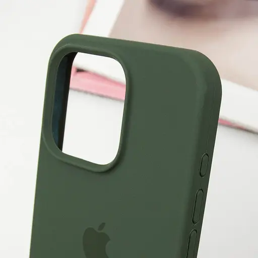 Чохол Silicone Case Full Protective (AA) для Apple iPhone 16 Pro (6.3) Зелений / Cyprus Green - фото 6