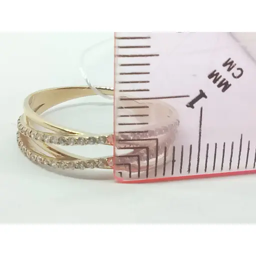 Золотое кольцо Империя золота с фианитами. КВ1168И 17,5 - фото 5