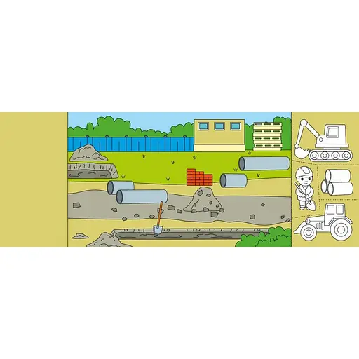 Дитяча книжечка-розмальовка "Хто будує дім?" 1364005 - фото 3