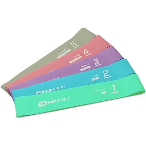 Набор резинок для фитнеса Hop-Sport 600x50мм HS-L650RLL Разноцветный - фото 8