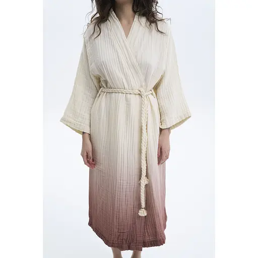 Халат Lotus Home Nitra muslin beige S/M (svt-2000022351041) - фото 7