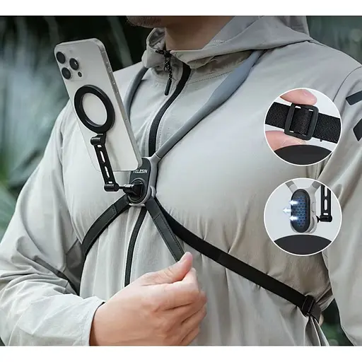 Держатель для смартфона Telesin Neck Mount MagSafe MNM-002-Y [134723] - фото 2